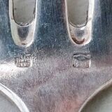 12 silverplated cake forks