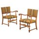 Fauteuils en chêne, Danemark, années 1960, ensemble de 2