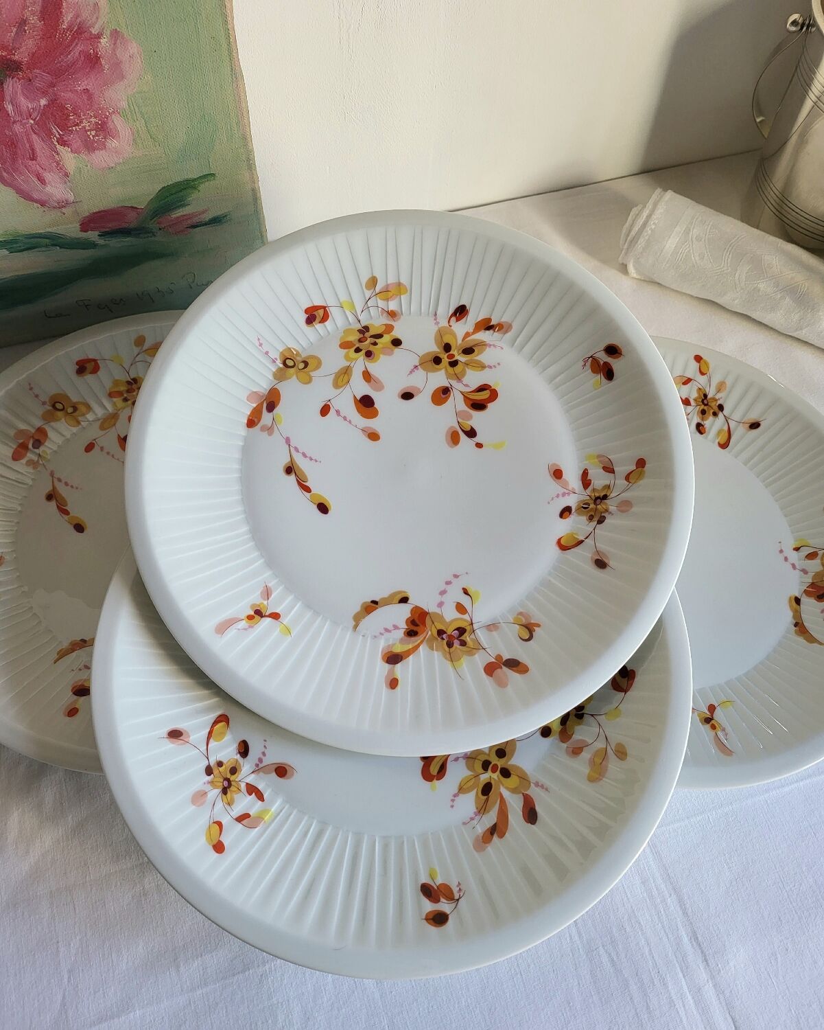 4 Haviland France Limoges Porcelain Dinner Plates