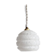 Speckled white opaline globe walker