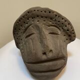 Primitive art head sculpture