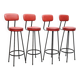 Set barkrukken gietijzer rood skai