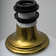 Mid-Century Modern Brass and Blown Murano Glass Table Lamp, 1970s