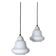 Opaline Glass Ceiling Lamps, Denmark, 1940-50s