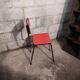 Chair in pink red formica 1960