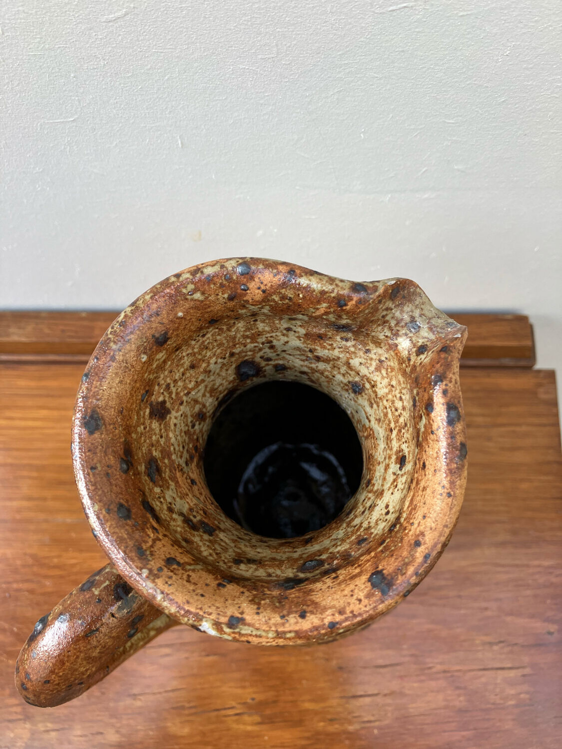 Vintage sandstone pitcher vase