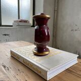 Vintage Vallauris red ceramic candlestick