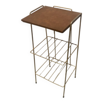 Gold metal side table