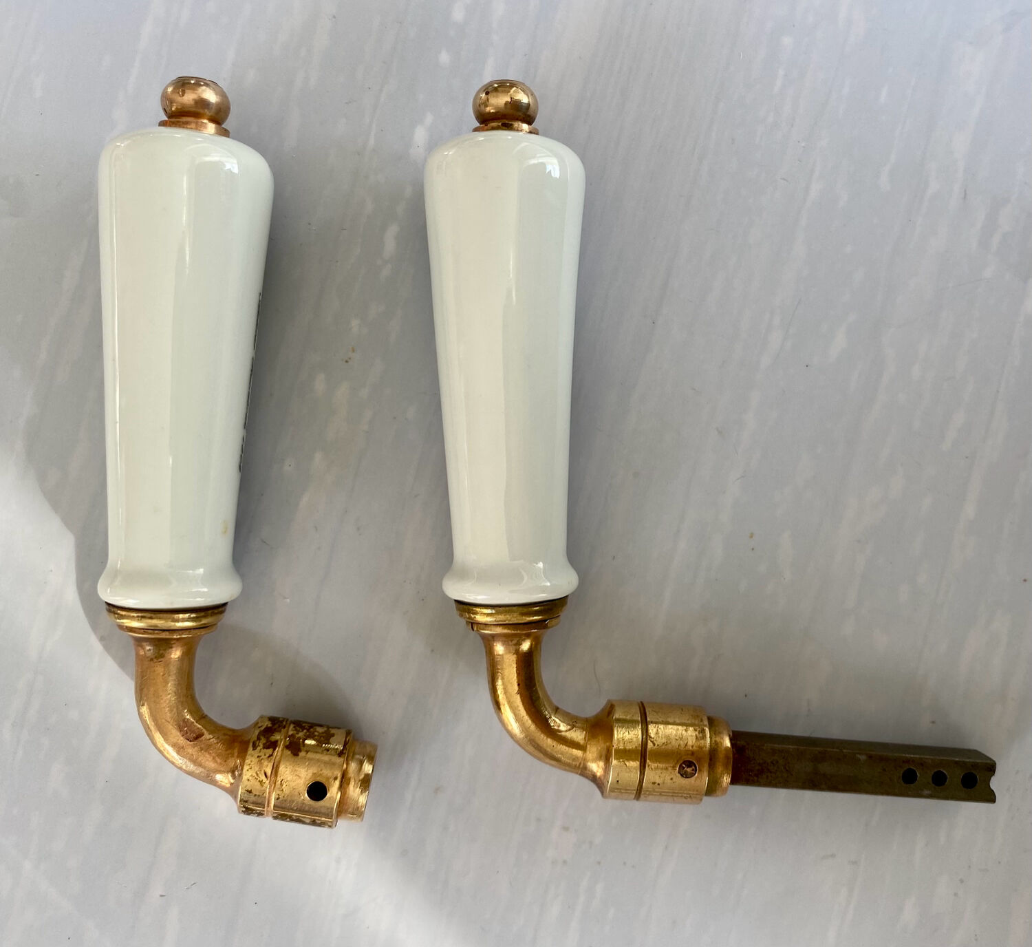 Porcelain door handles