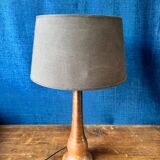 Glazed stoneware desk lamp in free form, 1950s-60s.