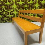 Vintage 1970s children's school bench