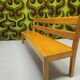 Vintage 1970s children's school bench