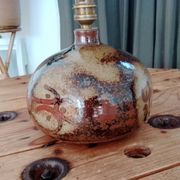 Valérien Taber Vallauris vintage stoneware lamp