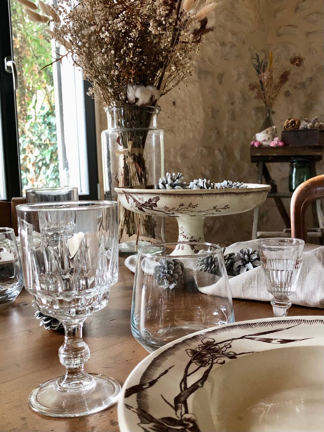 Antique liqueur glasses