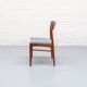 Set of 4 Henning Kjaernulf dining chairs