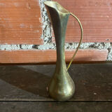 Vintage Gold Metal MCM Bud Soliflore Vase