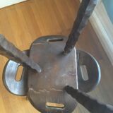 Pair of brutalist stools