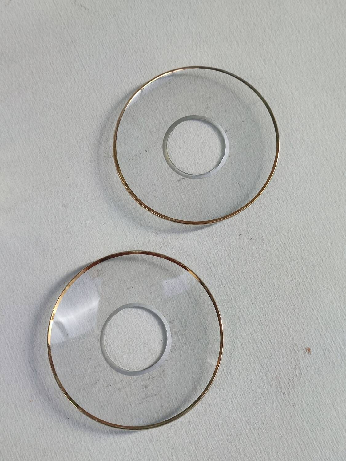 Bougeoirs en métal argenté