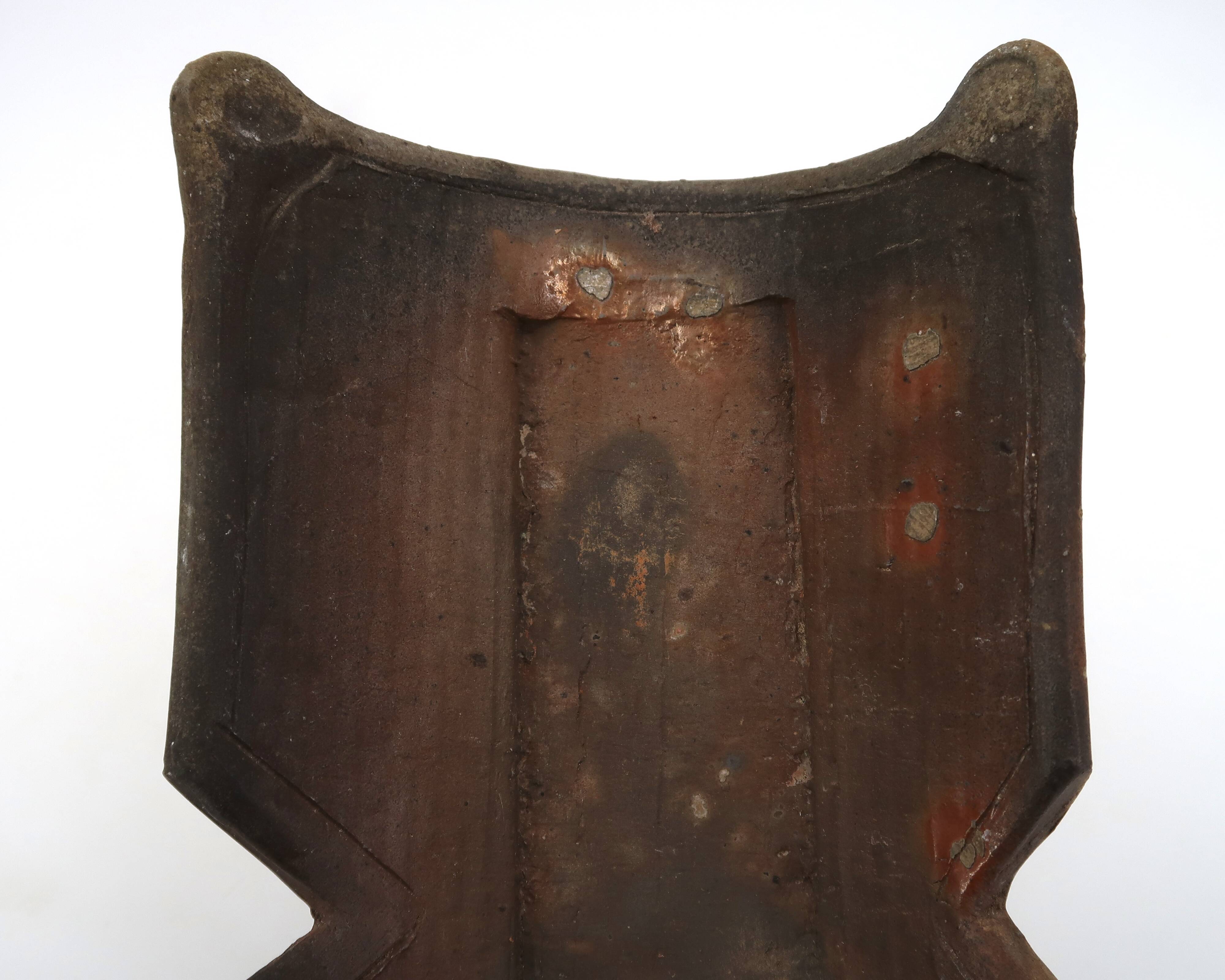 Ceramic stoneware catchall by Eric Astoul, La Borne, 1990.