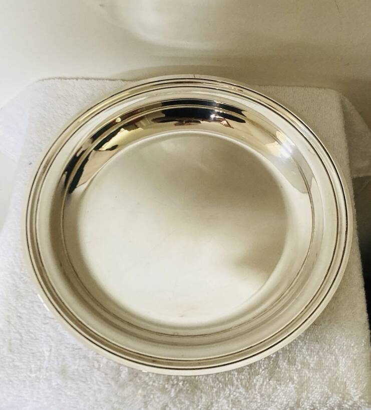 Christofle dish in hallmarked silver-plated metal, mid-20th century