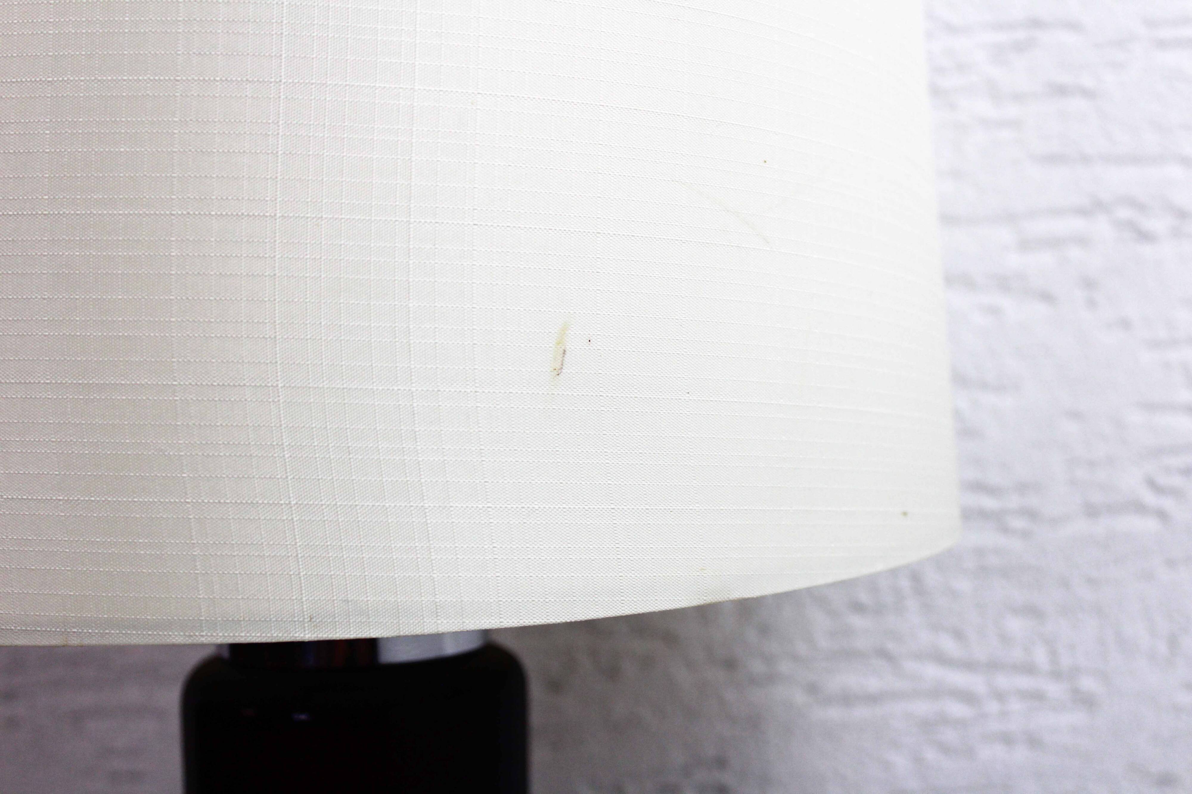 Black glass lamp base 1970