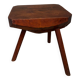 Brutalist stool solid oak Mobichalet type
