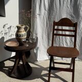 Chaise vintage pliante en bois