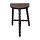 French antique wood hand made stool
