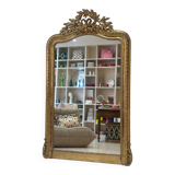 Miroir ancien de style Louis XVI, doré à la feuille