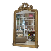 Antique Louis XVI style mirror, gilded with leaf