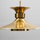 Grande lampe à suspension Boras en laiton de Borens, Suède, 1960