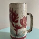 Vintage tankard signed Gustave Reynaud – Atelier Le Mûrier, Vallauris –
