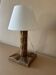 Lampe à poser vintage en bois