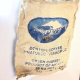 Mexico burlap coffee bag