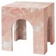 Table d'appoint en marbre rose