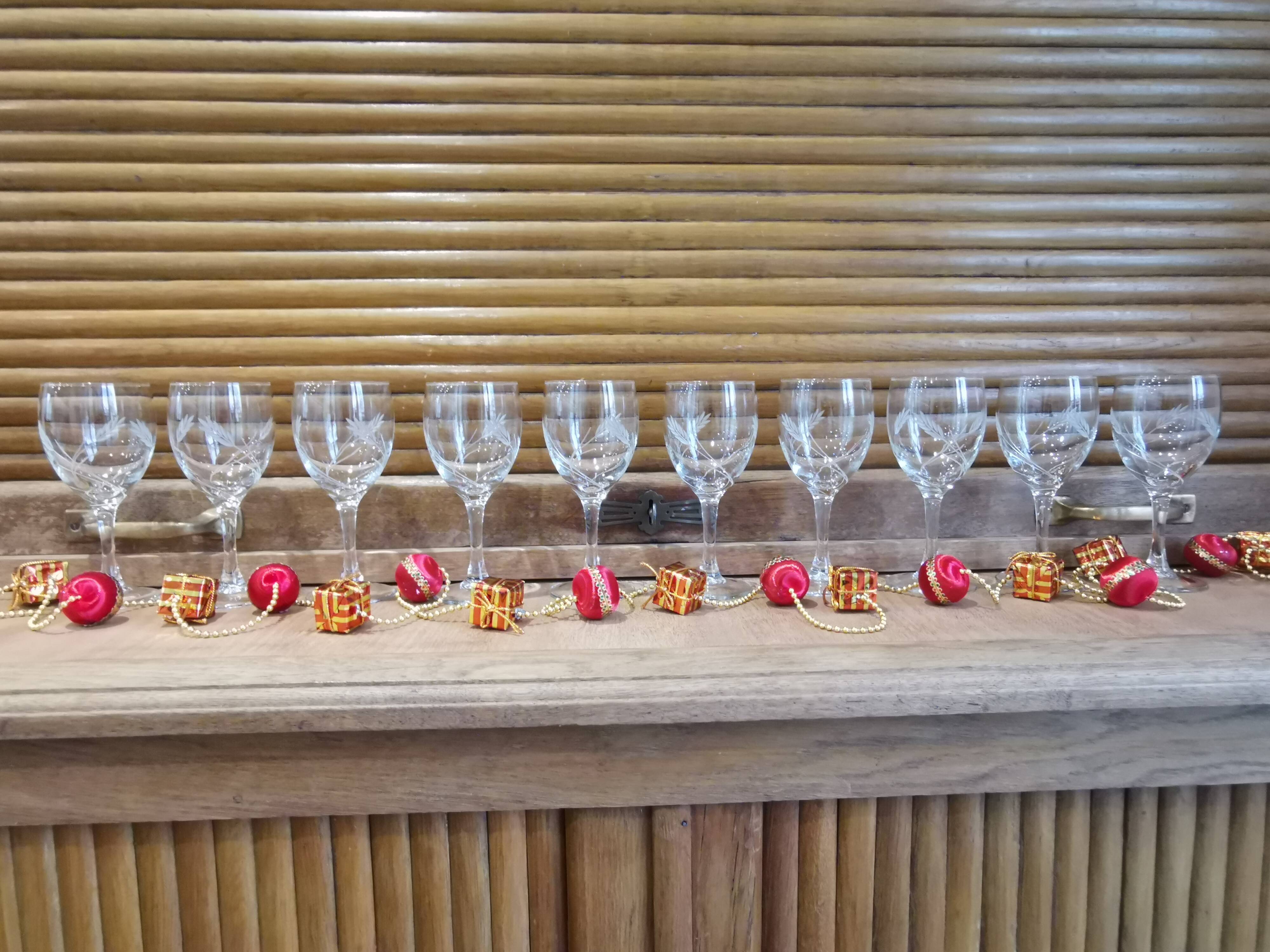 10 wine glasses Luminarc model "sheaf epi de blè"