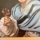 Orientalist portrait painting signed