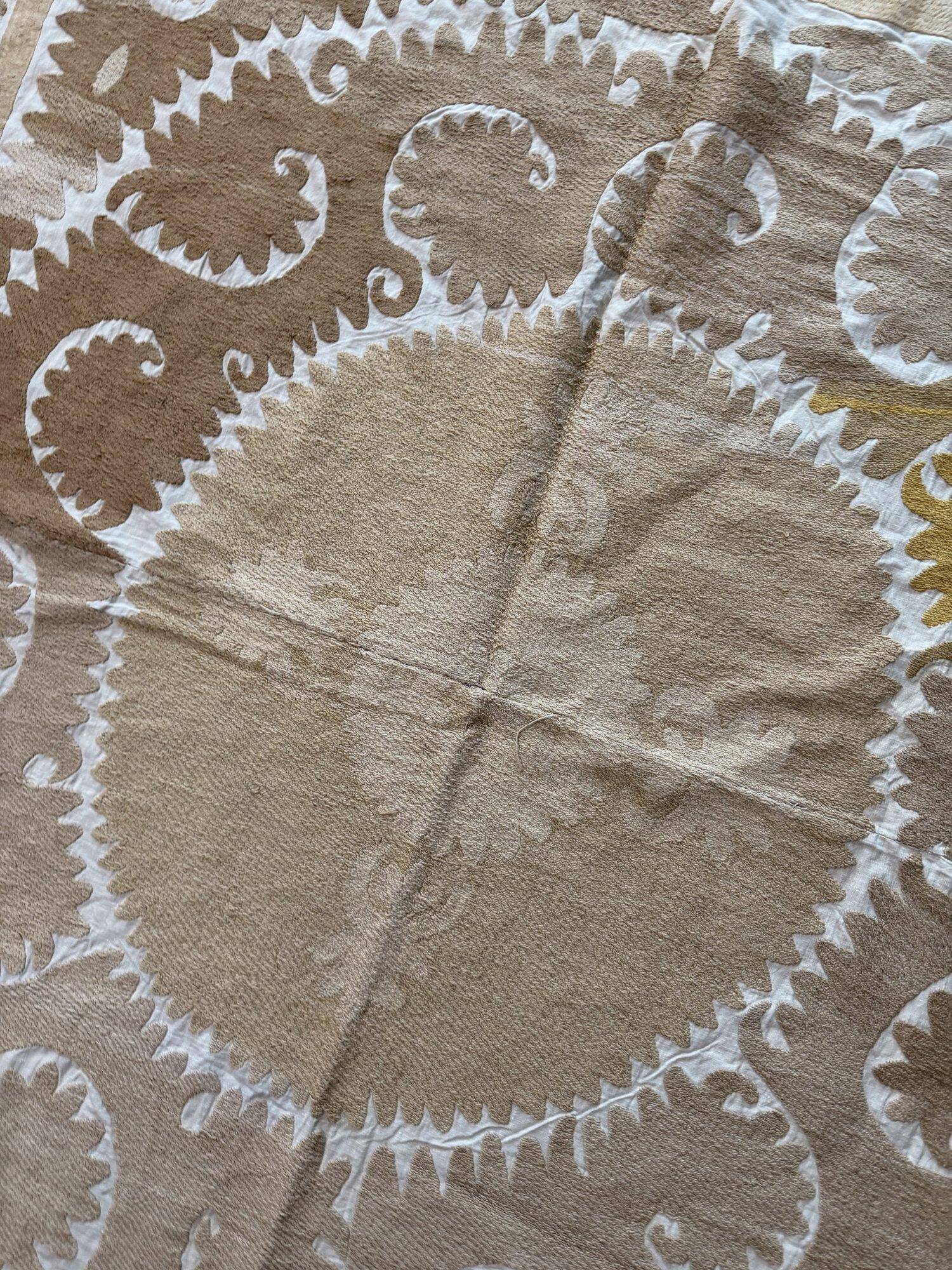 Vintage hand-embroidered tablecloth 137x147 cm