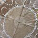 Vintage hand-embroidered tablecloth 137x147 cm