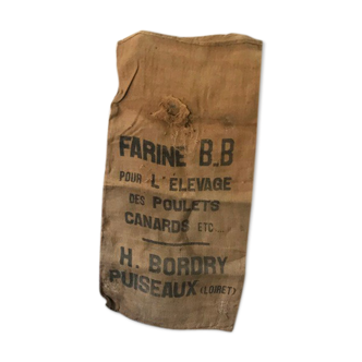 Authentic and old burlap bag 4 FARINE B.B
