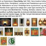 Pendant light by Claus Bolby for CEBO Industri. Denmark 1960s