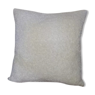 Off-white buckle cushion