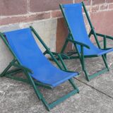 Pair of chaise longue