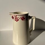 Large pitcher Badonviller red flowers