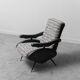 Recliner armchair oscar ello pini 70s vintage modern