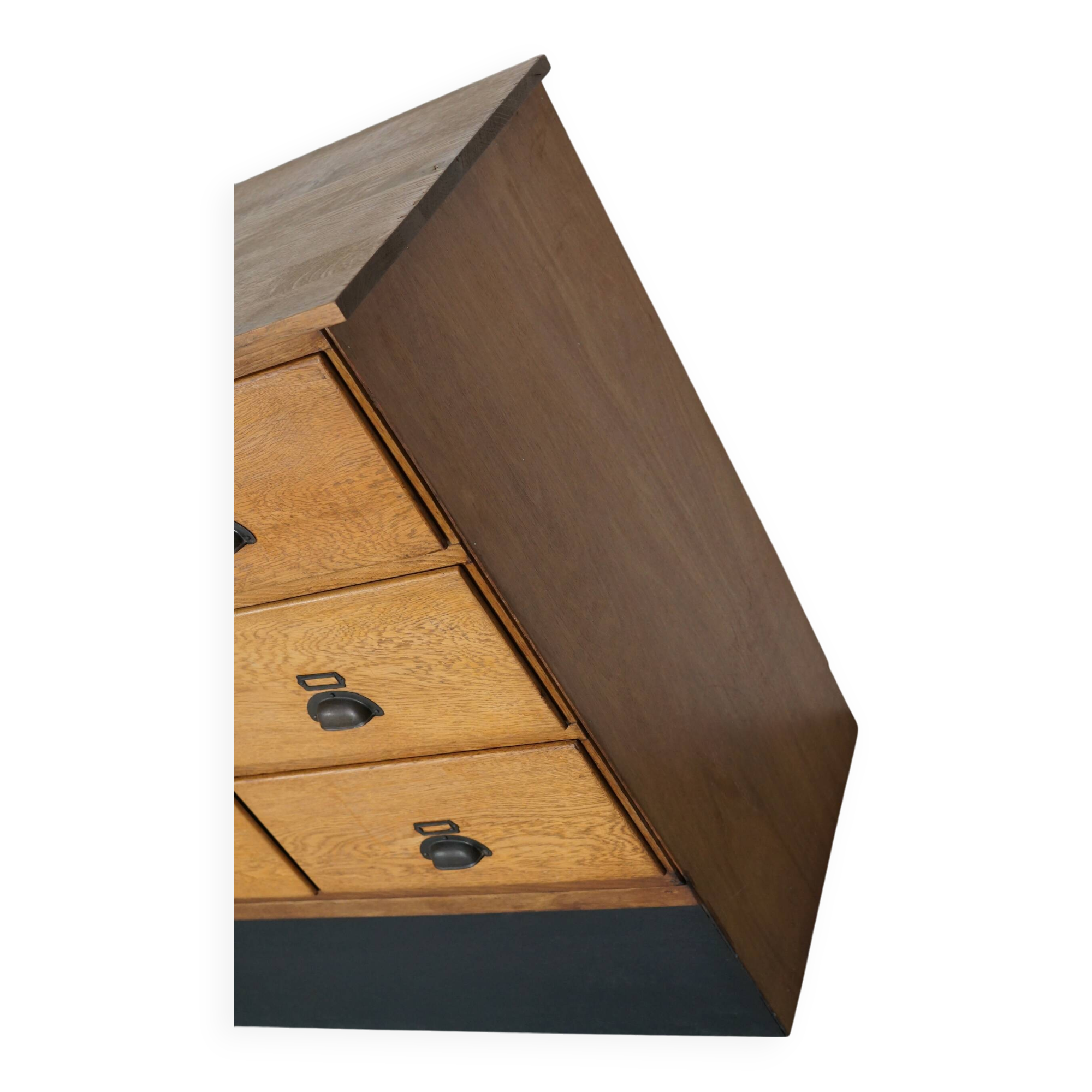 Large Vintage Dutch Oak Shop Cabinet / Sideboard, 1950s