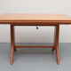 1950s coffeetable in cherrywood, adjustable in height