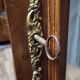 Armoire a glace de style Louis XV, en noyer sculpté