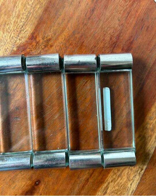 6 Crystal / Silver Metal Knife Holders - DLG Adnet