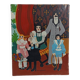 Oil on canvas the beautiful famille by jehanne jouvenaud